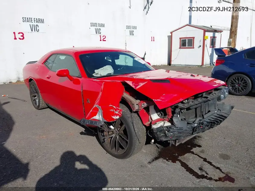 DODGE CHALLENGER 2018, VIN 2C3CDZFJ9JH212693