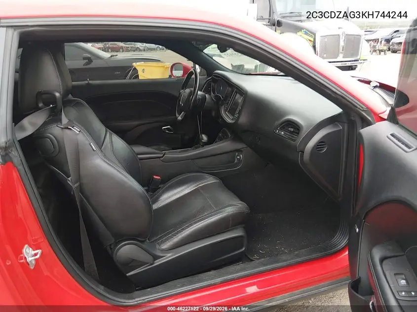 2019 DODGE CHALLENGER VIN 2C3CDZAG3KH744244 — фото 5