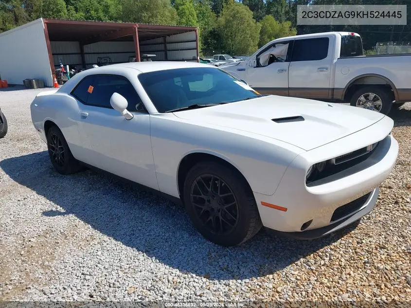 DODGE CHALLENGER 2019, VIN 2C3CDZAG9KH524445