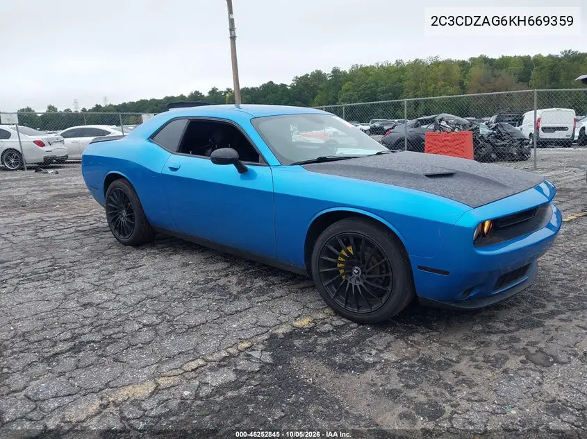 DODGE CHALLENGER 2019, VIN 2C3CDZAG6KH669359