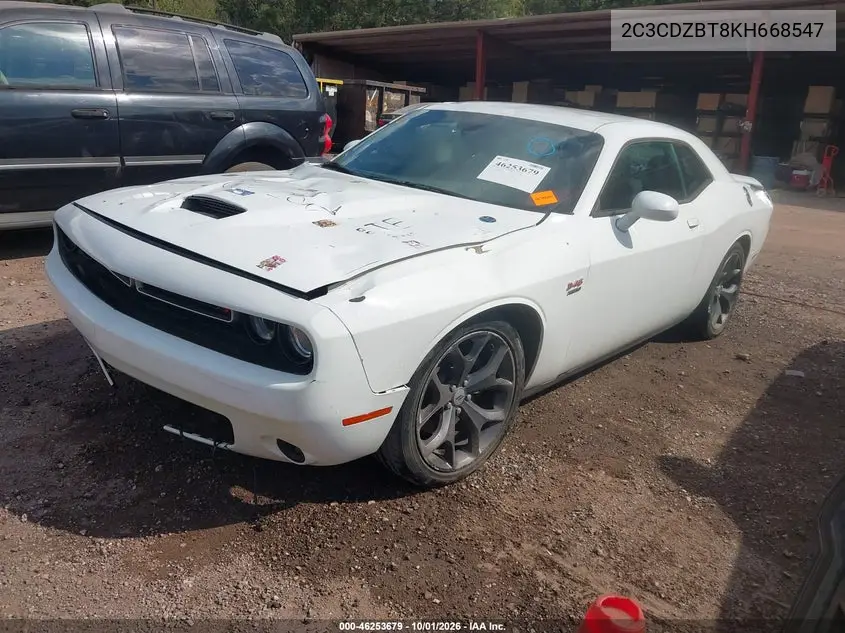 2019 DODGE CHALLENGER VIN 2C3CDZBT8KH668547 — фото 2