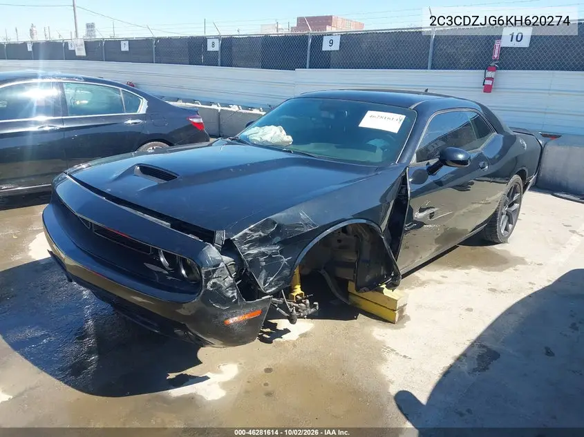 2019 DODGE CHALLENGER VIN 2C3CDZJG6KH620274 — фото 2