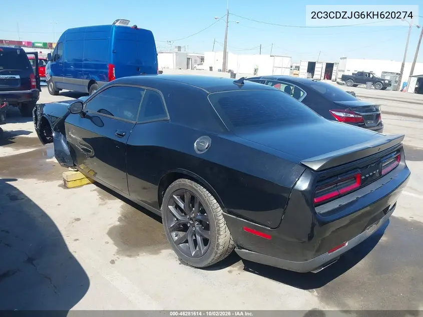 2019 DODGE CHALLENGER VIN 2C3CDZJG6KH620274 — фото 3