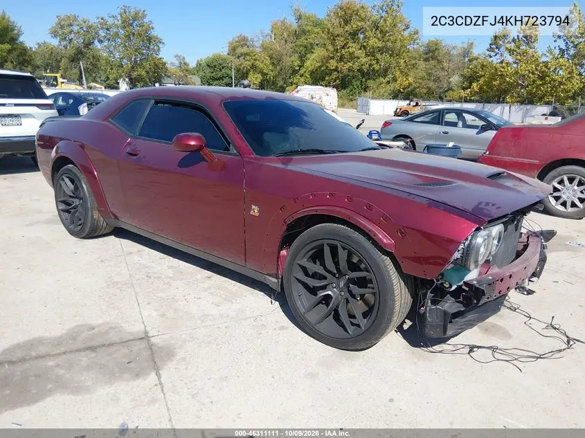 DODGE CHALLENGER 2019, VIN 2C3CDZFJ4KH723794