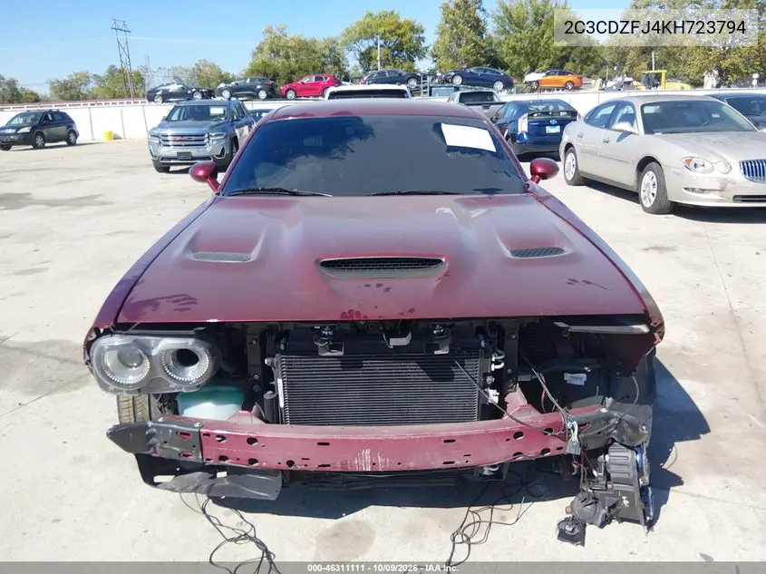2019 DODGE CHALLENGER VIN 2C3CDZFJ4KH723794 — фото 13