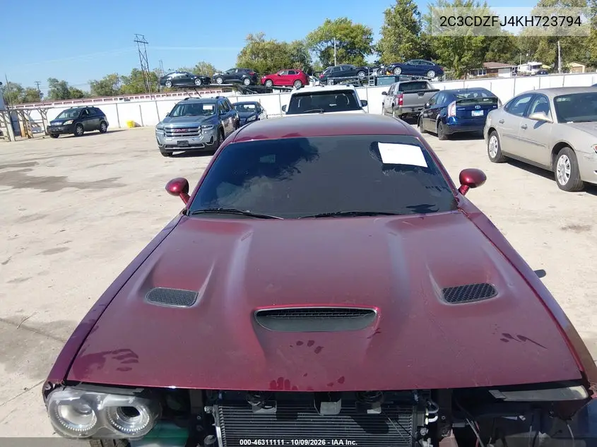 2019 DODGE CHALLENGER VIN 2C3CDZFJ4KH723794 — фото 19