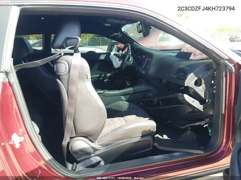 2019 DODGE CHALLENGER VIN 2C3CDZFJ4KH723794 — фото 5
