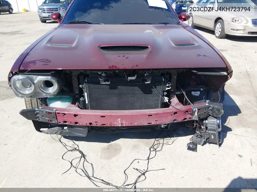 2019 DODGE CHALLENGER VIN 2C3CDZFJ4KH723794 — фото 6