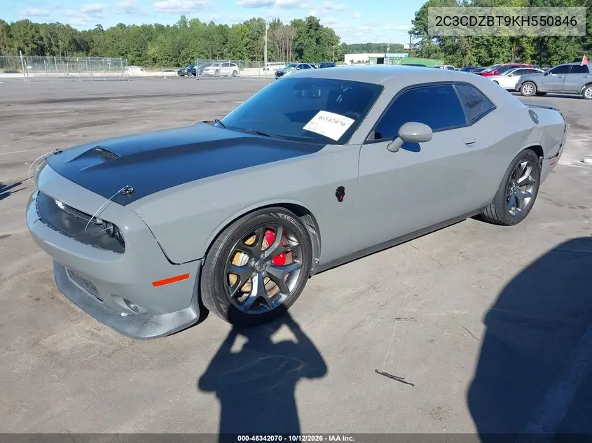 2019 DODGE CHALLENGER VIN 2C3CDZBT9KH550846 — фото 2