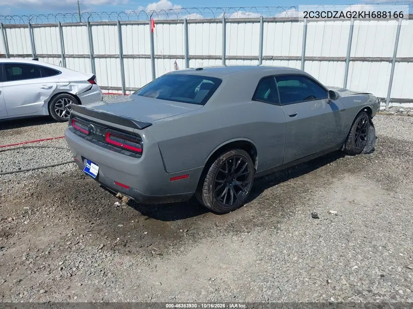 2019 DODGE CHALLENGER VIN 2C3CDZAG2KH688166 — фото 4