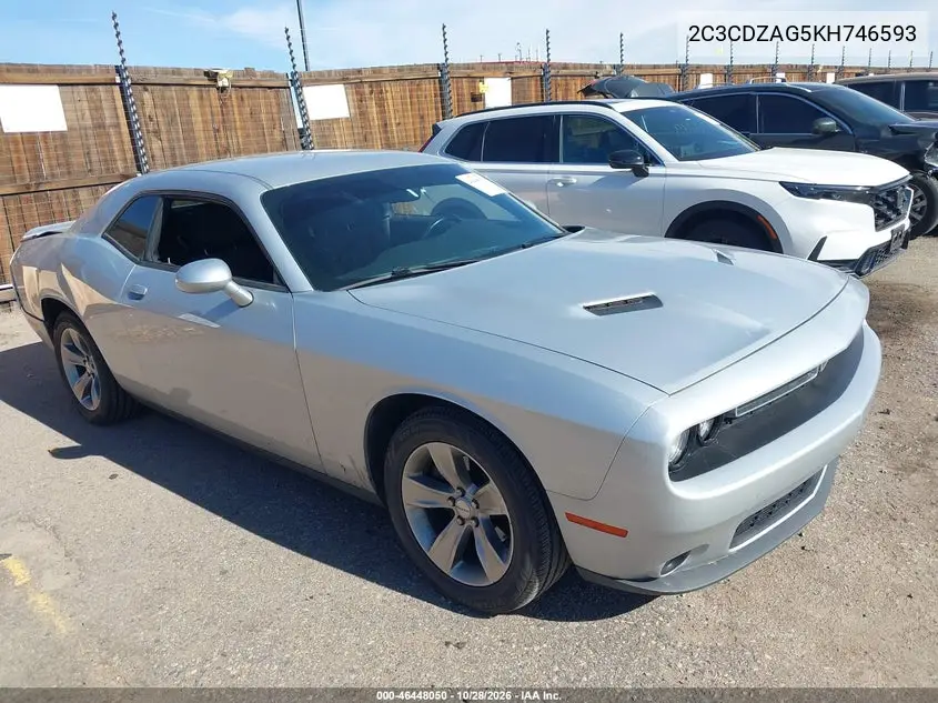 DODGE CHALLENGER 2019, VIN 2C3CDZAG5KH746593