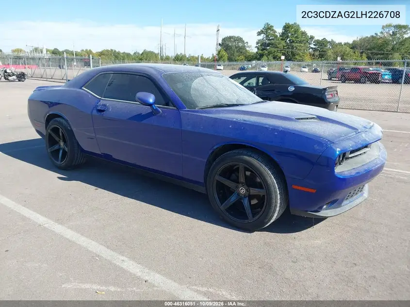 DODGE CHALLENGER 2020, VIN 2C3CDZAG2LH226708