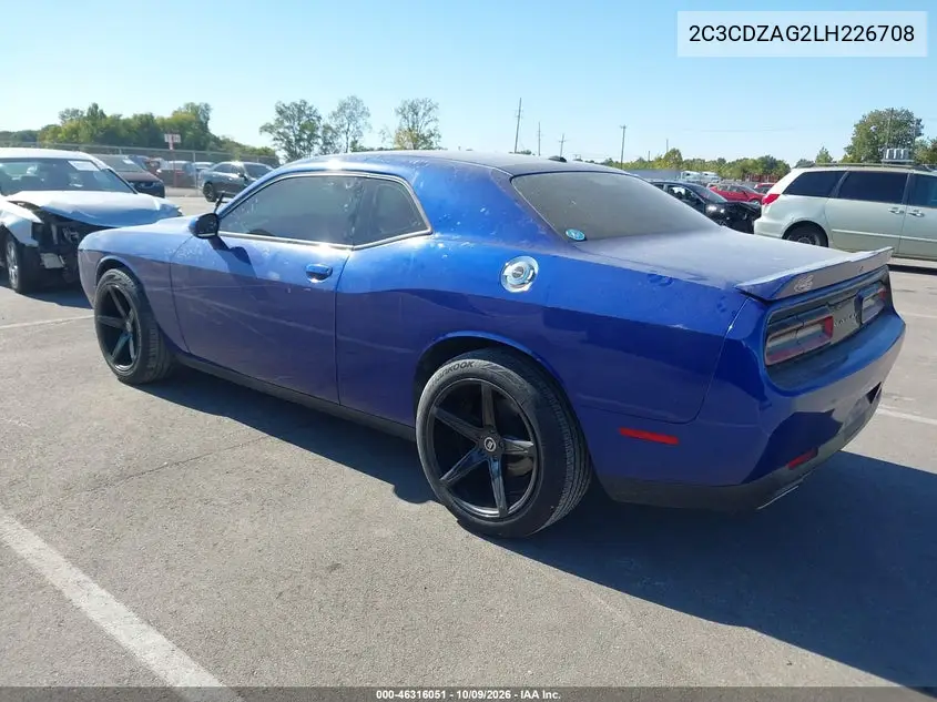 2020 DODGE CHALLENGER VIN 2C3CDZAG2LH226708 — фото 3