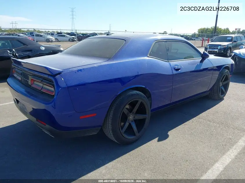 2020 DODGE CHALLENGER VIN 2C3CDZAG2LH226708 — фото 4