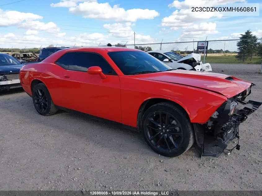 2021 DODGE CHALLENGER VIN 2C3CDZKGXMH660861 — фото 13