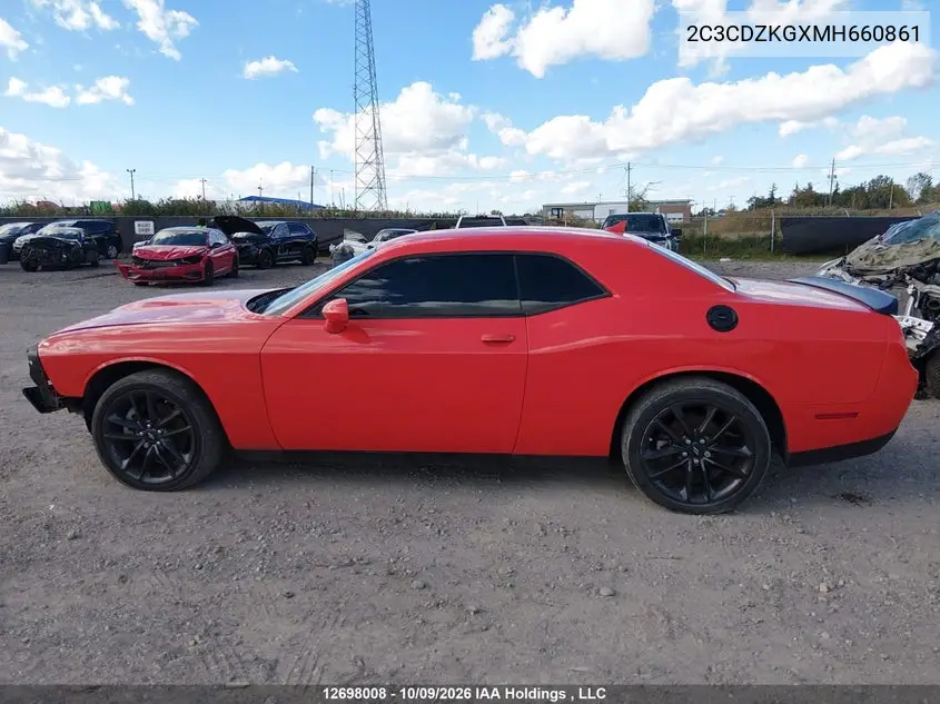 2021 DODGE CHALLENGER VIN 2C3CDZKGXMH660861 — фото 14