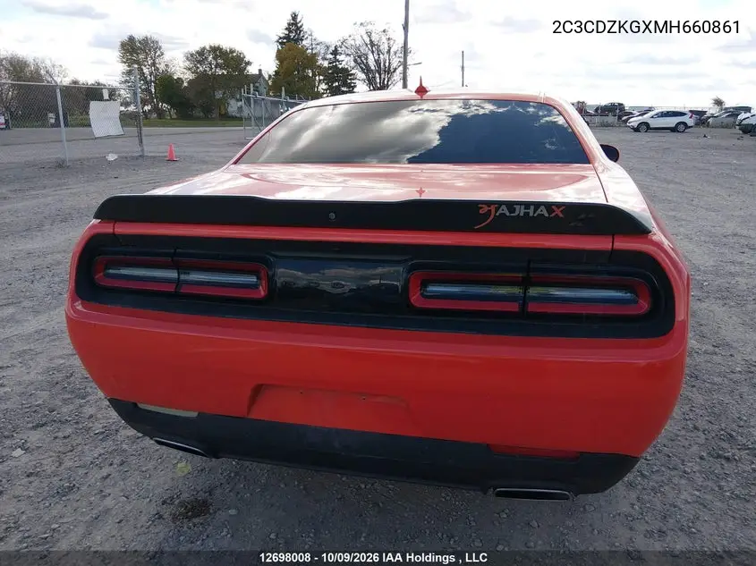 2021 DODGE CHALLENGER VIN 2C3CDZKGXMH660861 — фото 16