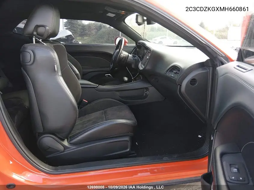 2021 DODGE CHALLENGER VIN 2C3CDZKGXMH660861 — фото 5