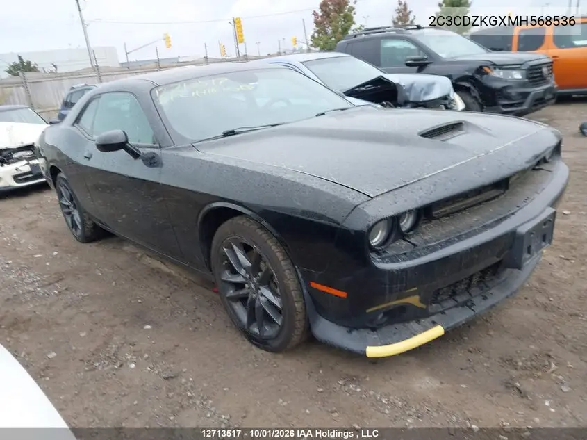 DODGE CHALLENGER 2021, VIN 2C3CDZKGXMH568536