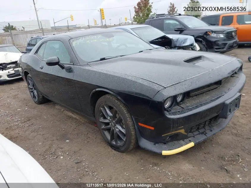 2021 DODGE CHALLENGER VIN 2C3CDZKGXMH568536 — фото 13
