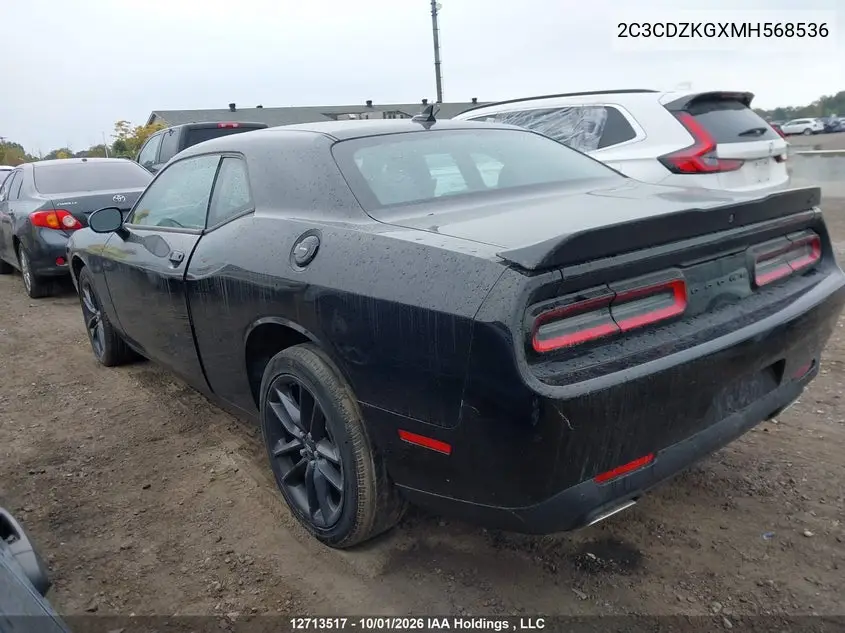 2021 DODGE CHALLENGER VIN 2C3CDZKGXMH568536 — фото 14