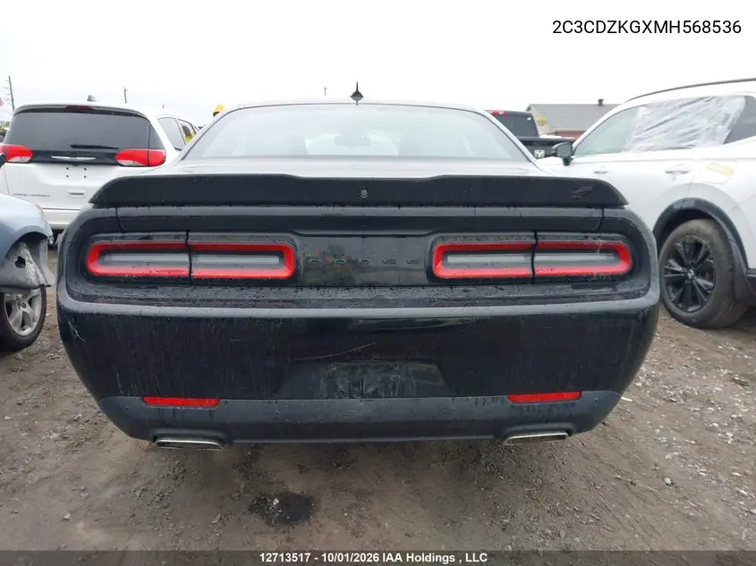 2021 DODGE CHALLENGER VIN 2C3CDZKGXMH568536 — фото 16