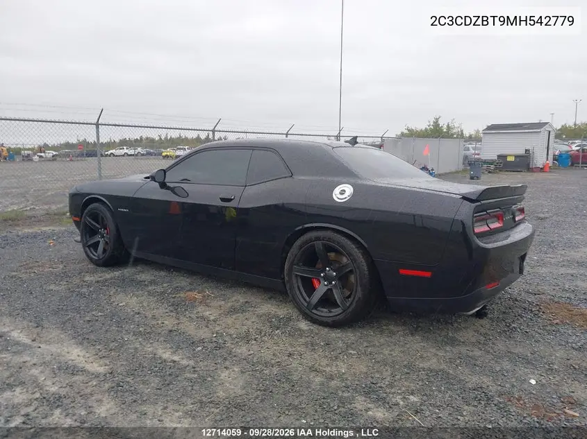 2021 DODGE CHALLENGER VIN 2C3CDZBT9MH542779 — фото 3