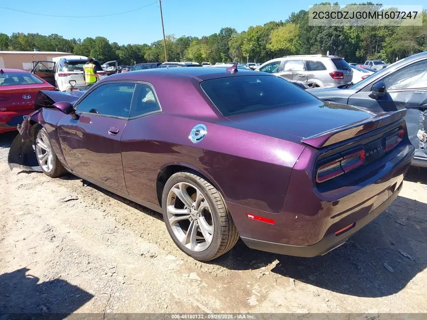 2021 DODGE CHALLENGER VIN 2C3CDZJG0MH607247 — фото 3