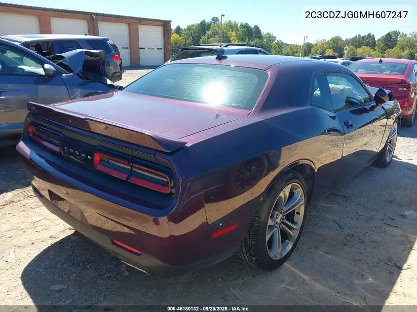 2021 DODGE CHALLENGER VIN 2C3CDZJG0MH607247 — фото 4