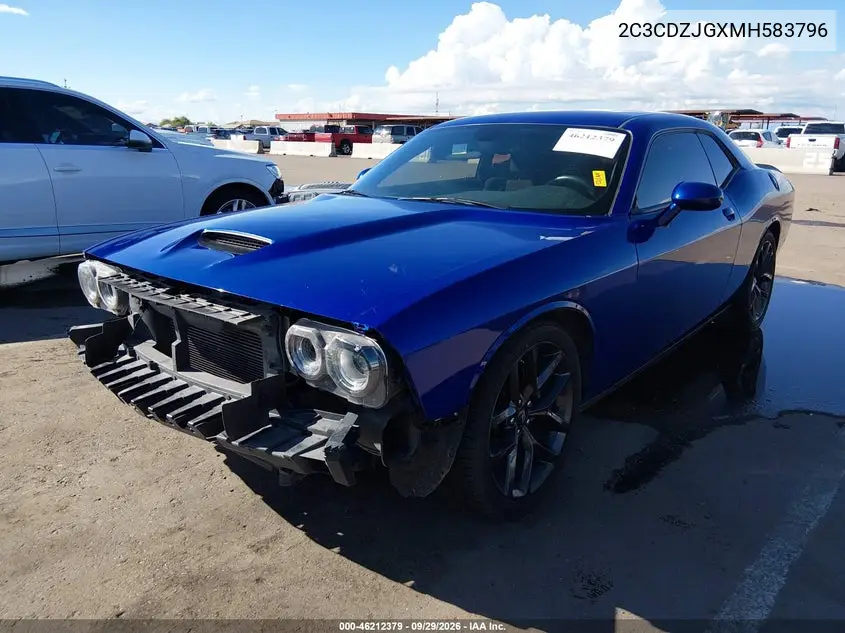 2021 DODGE CHALLENGER VIN 2C3CDZJGXMH583796 — фото 2