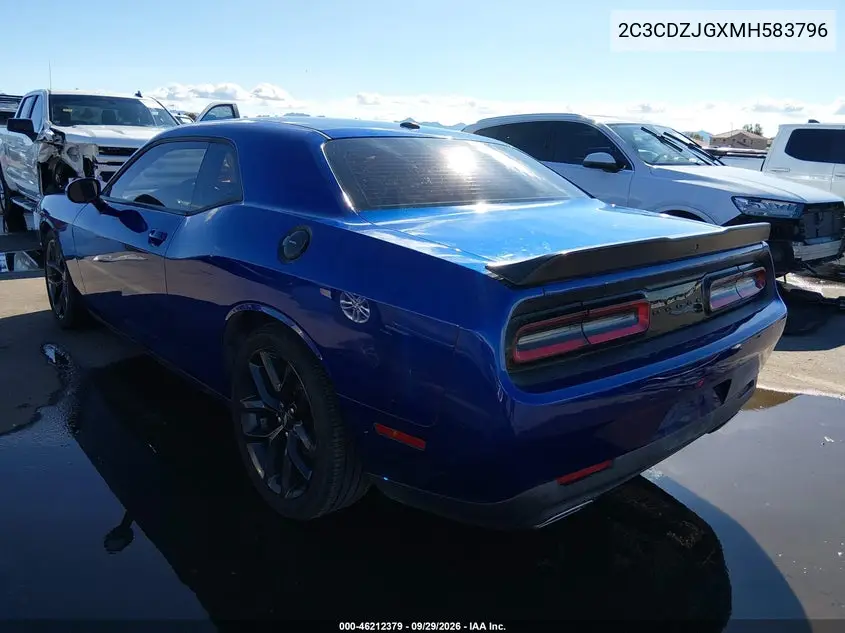 2021 DODGE CHALLENGER VIN 2C3CDZJGXMH583796 — фото 3