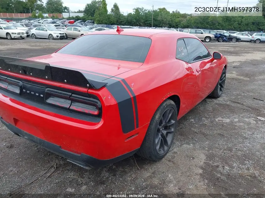 DODGE CHALLENGER 2021, VIN 2C3CDZFJ1MH597378