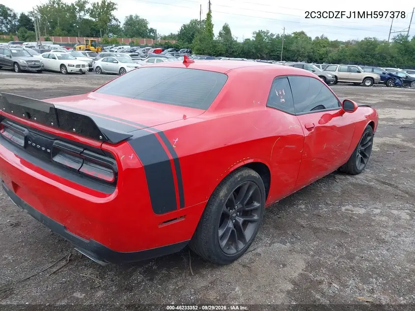 2021 DODGE CHALLENGER VIN 2C3CDZFJ1MH597378 — фото 4