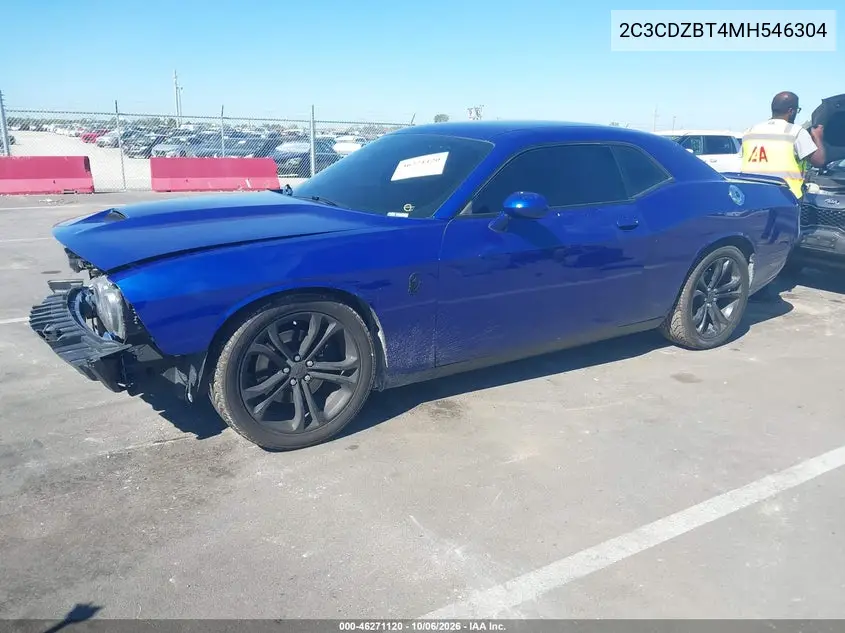 2021 DODGE CHALLENGER VIN 2C3CDZBT4MH546304 — фото 2