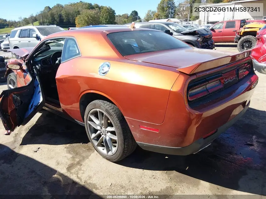2021 DODGE CHALLENGER VIN 2C3CDZGG1MH587341 — фото 3