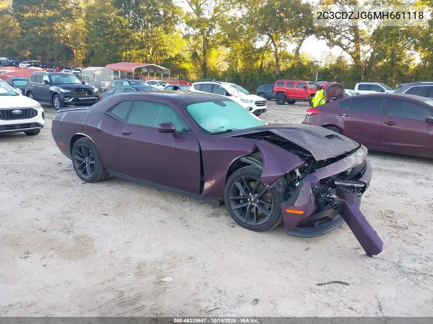 DODGE CHALLENGER 2021, VIN 2C3CDZJG6MH661118