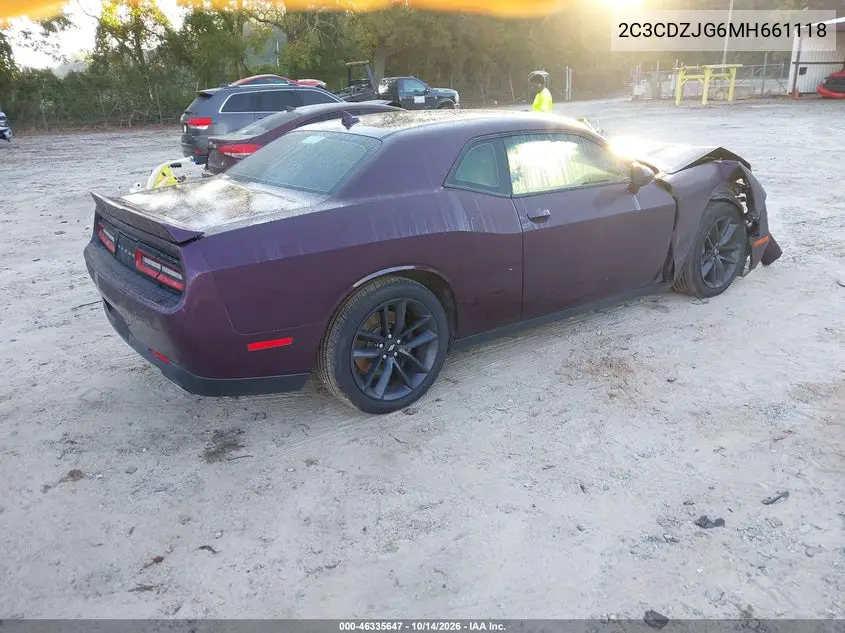 2021 DODGE CHALLENGER VIN 2C3CDZJG6MH661118 — фото 4