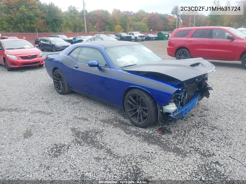 DODGE CHALLENGER 2021, VIN 2C3CDZFJ1MH631724