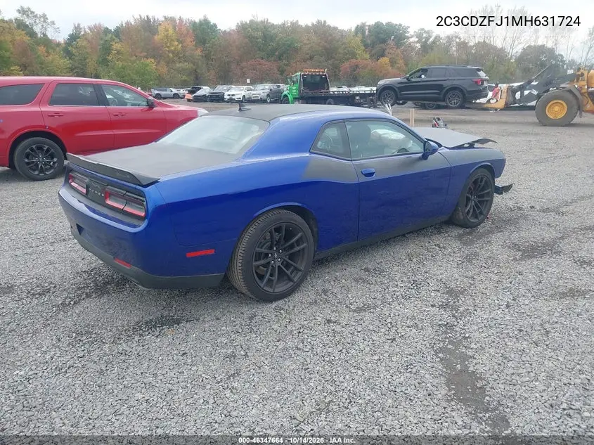 2021 DODGE CHALLENGER VIN 2C3CDZFJ1MH631724 — фото 4