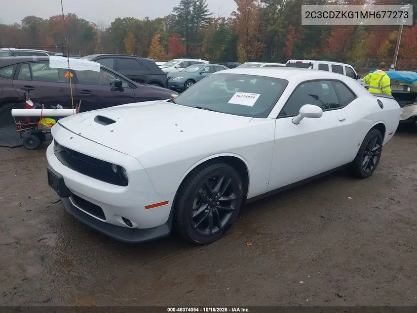 2021 DODGE CHALLENGER VIN 2C3CDZKG1MH677273 — фото 2