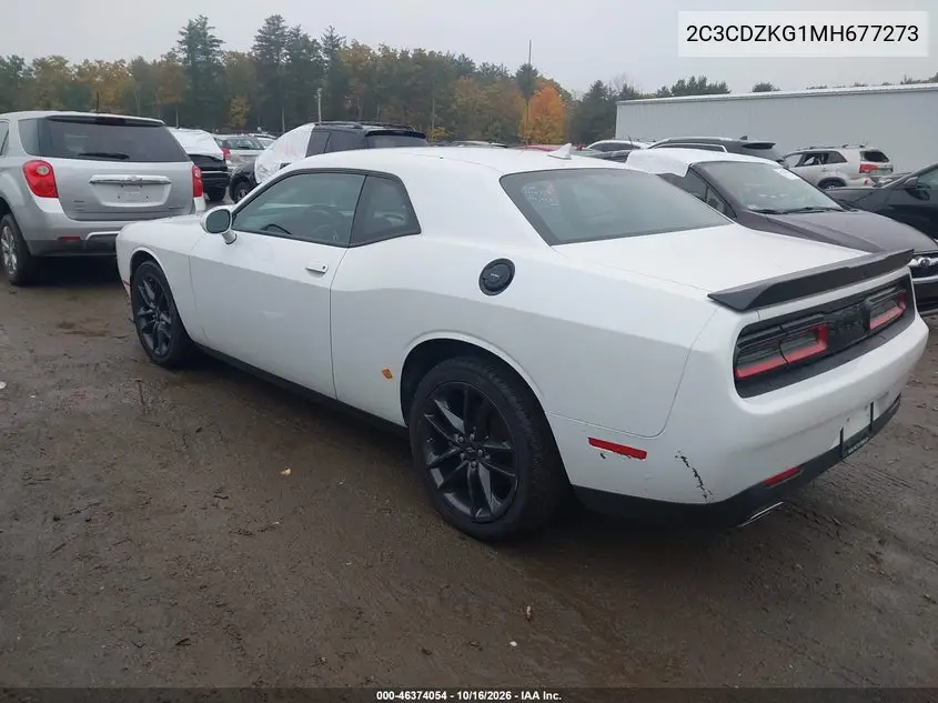 2021 DODGE CHALLENGER VIN 2C3CDZKG1MH677273 — фото 3