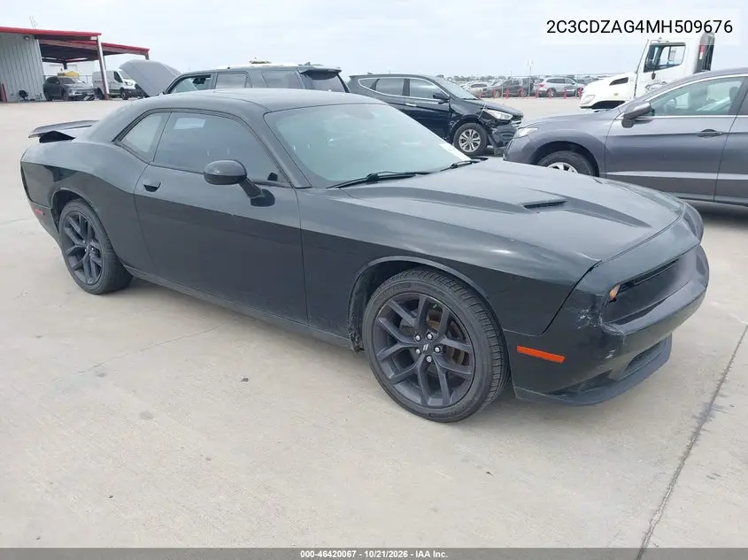 DODGE CHALLENGER 2021, VIN 2C3CDZAG4MH509676