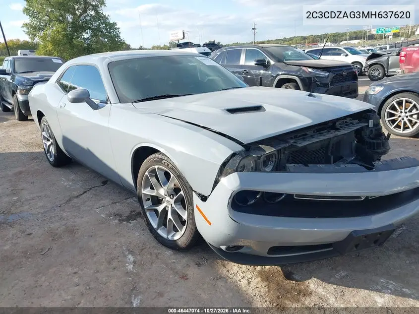 DODGE CHALLENGER 2021, VIN 2C3CDZAG3MH637620