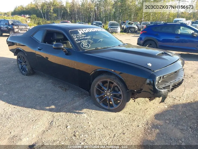 DODGE CHALLENGER 2022, VIN 2C3CDZKG7NH156673