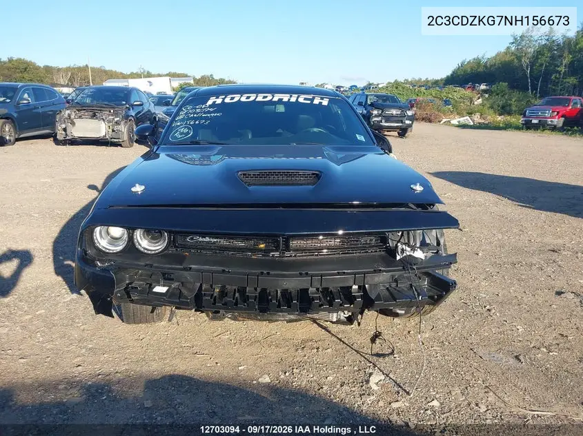 2022 DODGE CHALLENGER VIN 2C3CDZKG7NH156673 — фото 13