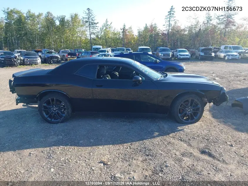 2022 DODGE CHALLENGER VIN 2C3CDZKG7NH156673 — фото 14