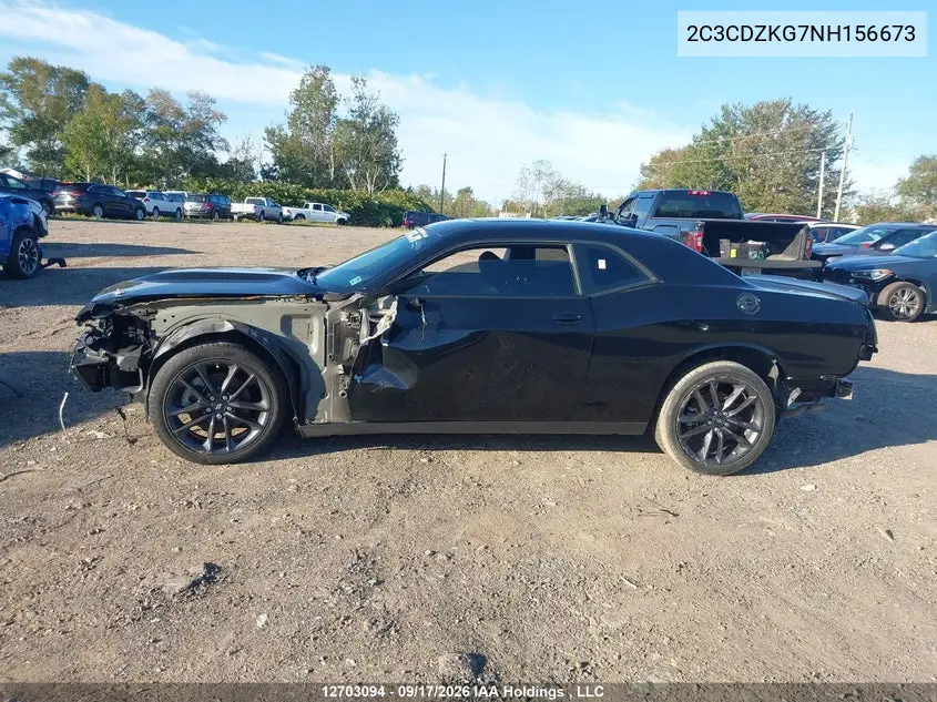 2022 DODGE CHALLENGER VIN 2C3CDZKG7NH156673 — фото 15