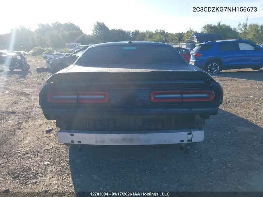 2022 DODGE CHALLENGER VIN 2C3CDZKG7NH156673 — фото 17