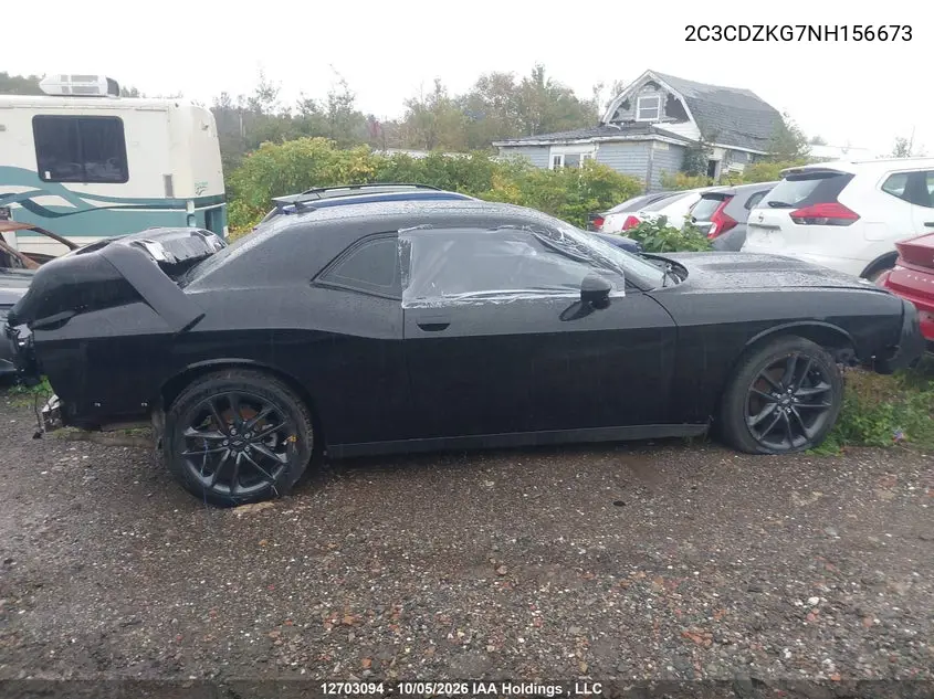 2022 DODGE CHALLENGER VIN 2C3CDZKG7NH156673 — фото 19