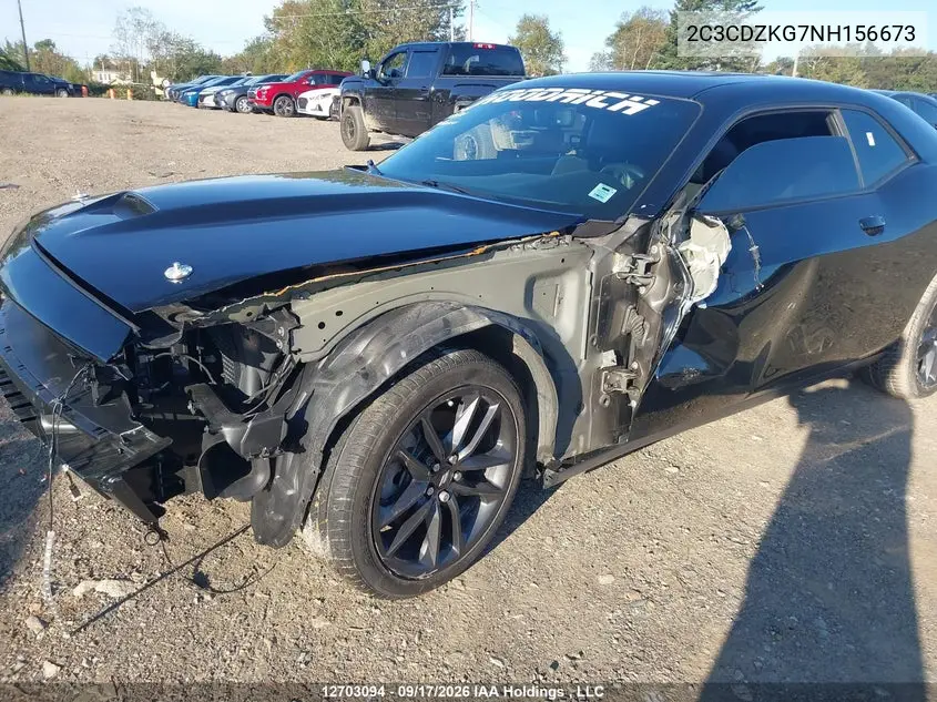 2022 DODGE CHALLENGER VIN 2C3CDZKG7NH156673 — фото 6